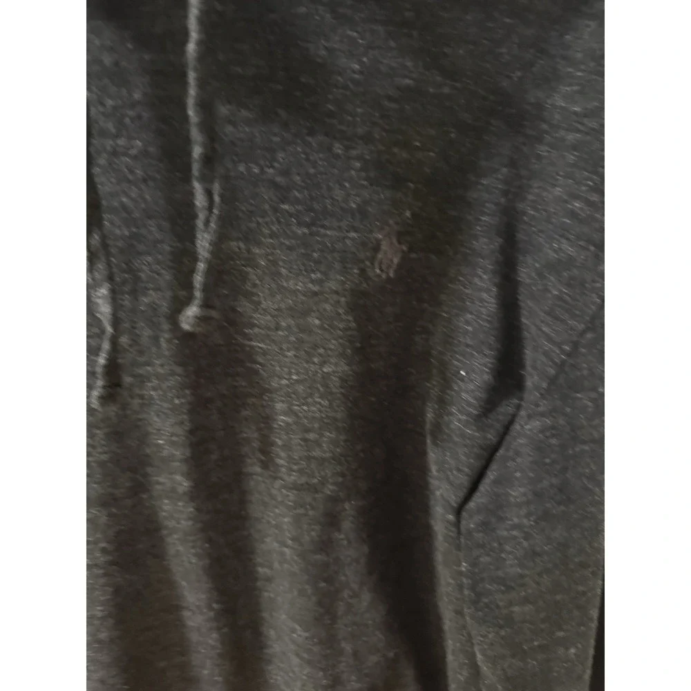 Polo Ralph Lauren Men's‎ Jersey Hooded Tee Shirt Marbled Grey Long Sleeve Med